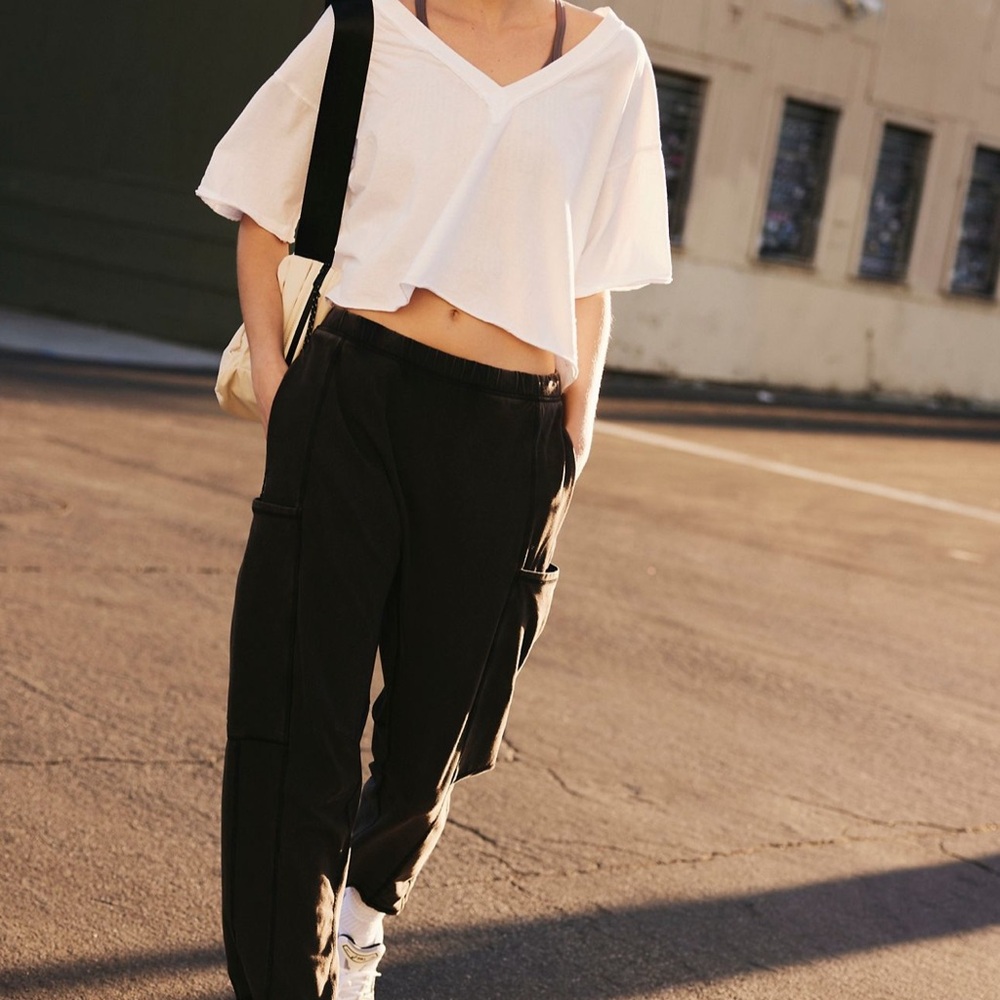 Free People Black Joggers